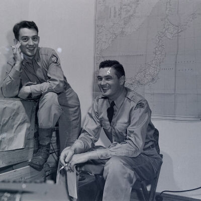 Soldier and Oklahoma Times reporter Wayne Mackey