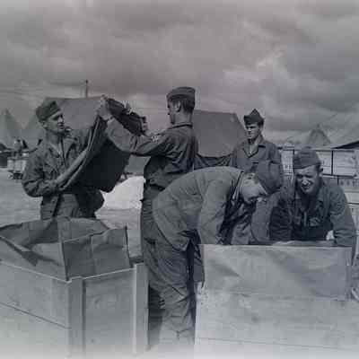 Soldiers preparing to return home