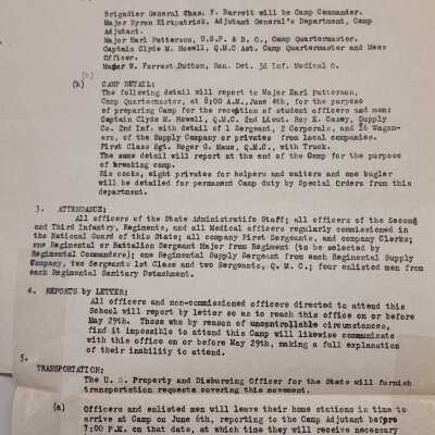 General Order #6 Headquarters Oklahoma National Guard-1920