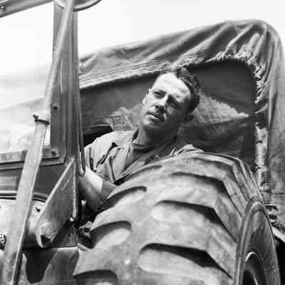 Soldier driving a truck