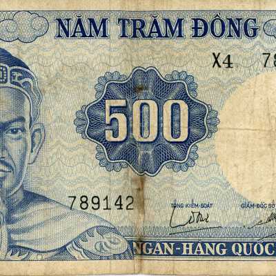 South Vietnamese Five Hundred Dong-1966