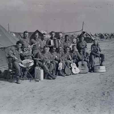 Soldiers with instruments