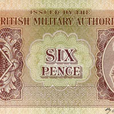 United Kingdom Military Authority Six Pence-1943