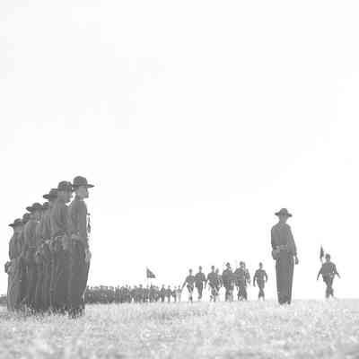 Soldiers on parade