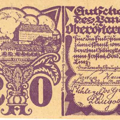 Austrian Notgeld Twenty Heller