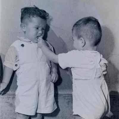 Two young Japanese children