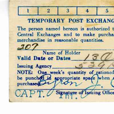 Temporary Post Exchange Permit