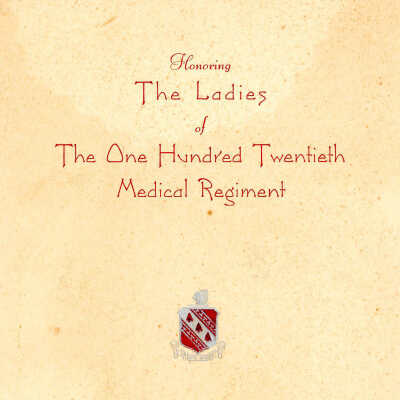 Officer's Wives Dinner Menu 120th Medical Regiment