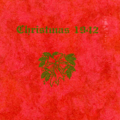 Christmas menu and roster for 158th Field Artillery