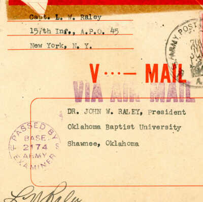 V-Mail Letter