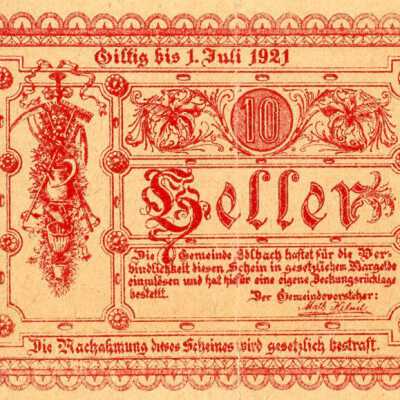 Austrian Ten Heller Notgeld