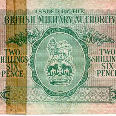 United Kingdom Military Authority Two Shillings Six Pence-1943