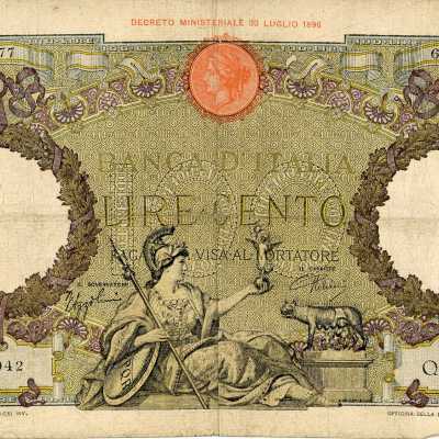 Italian One Hundred Lire-1937