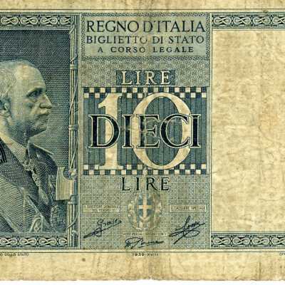 Italian Ten Lire-1939