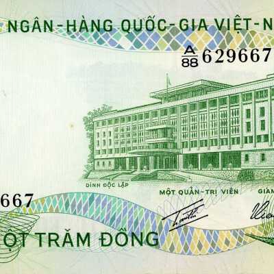 South Vietnamese One Hundred Dong-1972