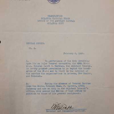 General Order #5 Headquarters Oklahoma National Guard-1924