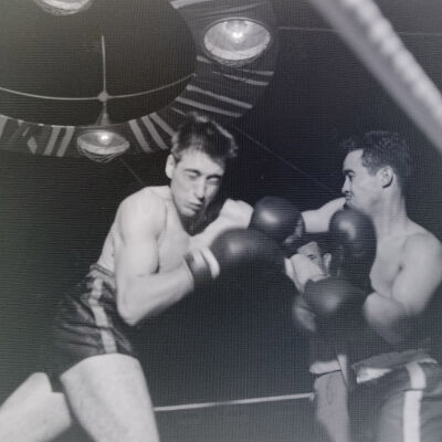 Soldiers boxing
