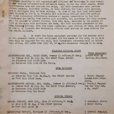 General Order #21 Headquarters Oklahoma National Guard-1925