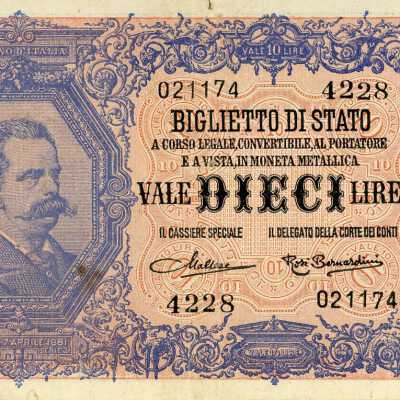 Italian Ten Lire-1925