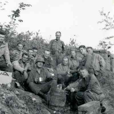 Group of soldiers on side of a hill