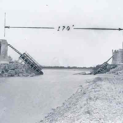 Destroyed bridge