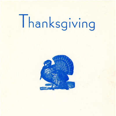 Thanksgiving Menu and roster for 157th Infantry