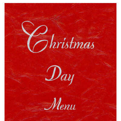 Christmas menu and roster for 158th Field Artillery