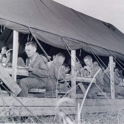 Enlisted mess tent