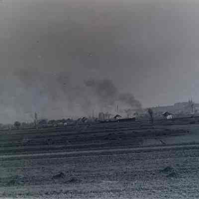 Bamberg smoldering in the distance