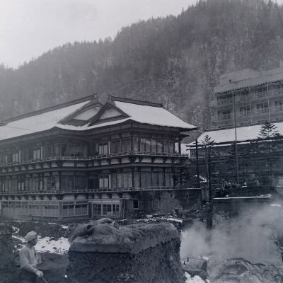 Winter view of town