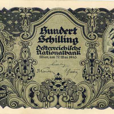 Austrian One Hundred Schilling-1945