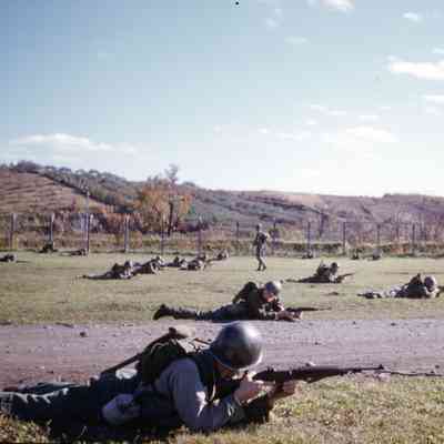 Soldiers training for beach assaults