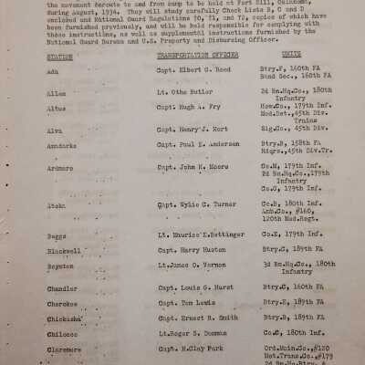 General Order #3 Headquarters Oklahoma National Guard-1934