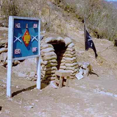 Bunker serving as the 180th Infantry Headquarters