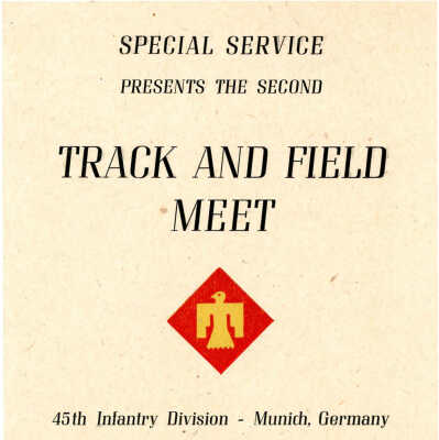 Program for Track and Field Meet