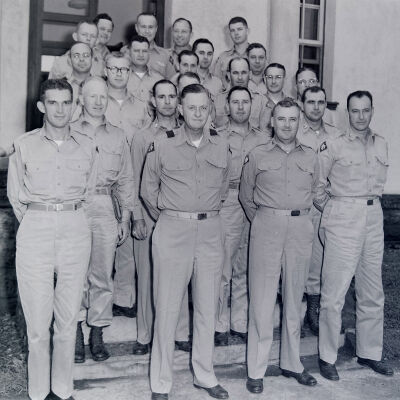 Group photo of General Styron and other officers
