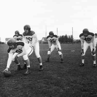 Soldiers during football practice