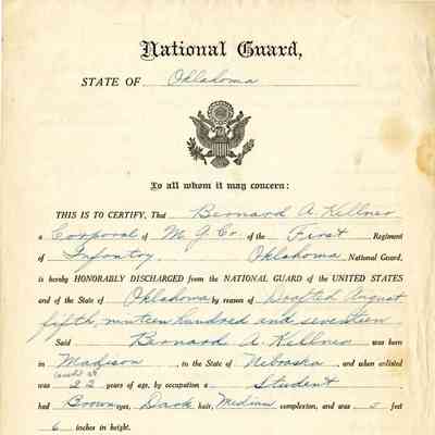 National Guard Honorable Discharge