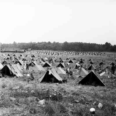 Large tent encampment