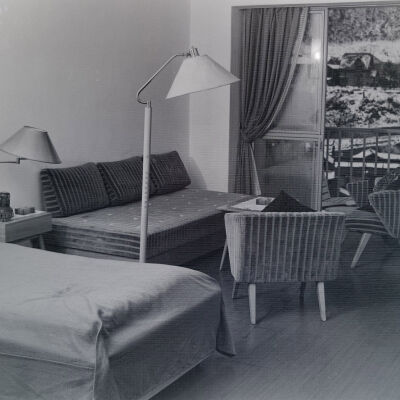 Interior of a modern hotel room