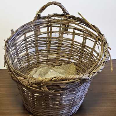 Bamboo Basket with high back
