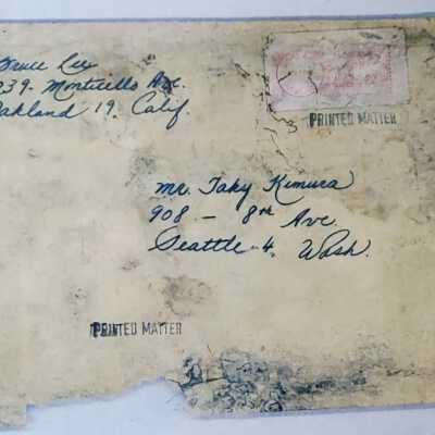 Return envelope Oakland 1965