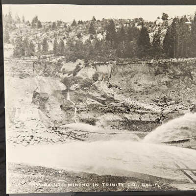 Hydraulic mining - photograph