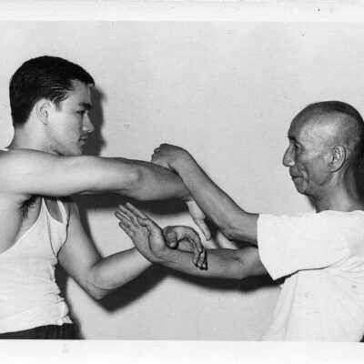 Bruce Lee and Ip Man Training