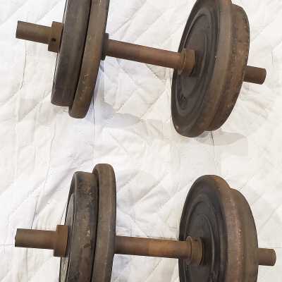 Hand barbell set