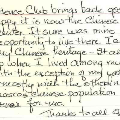 YWCA index card