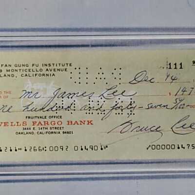 Cancelled check from Wells Fargo Bank December 14, 1966