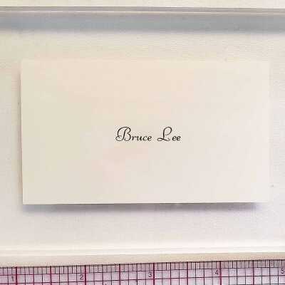 Business Card Bruce Lee