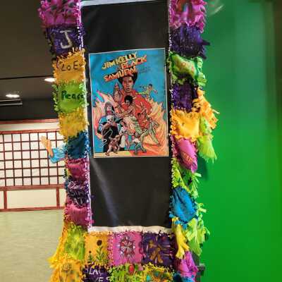 "Black Samurai" Knotted Community Quilt