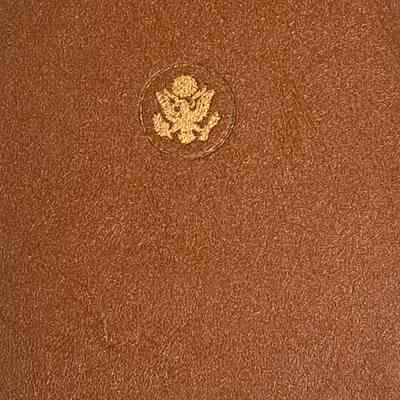 US Army letter writing folio World War II